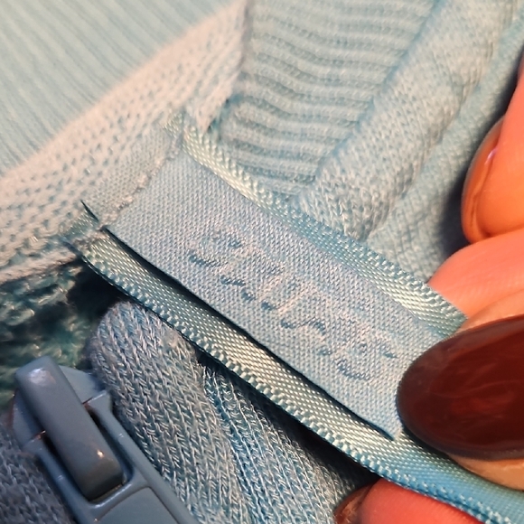 Skims French Terry Modal Zip Up- Cyan - Picture 6 of 11